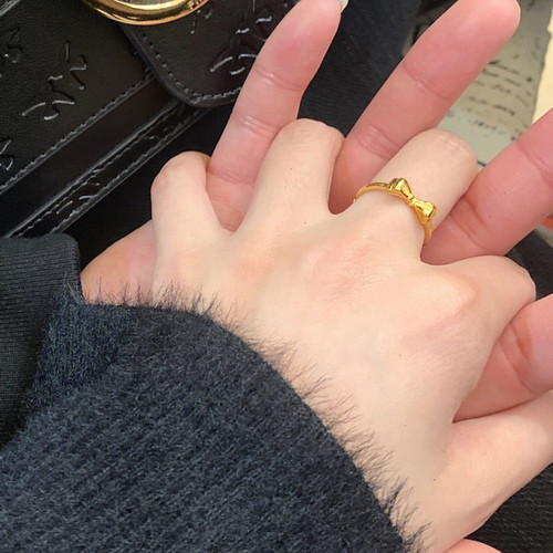 轻奢超逼真仿黄金戒指