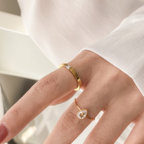 懒人时髦休闲时尚组合叠戴戒指