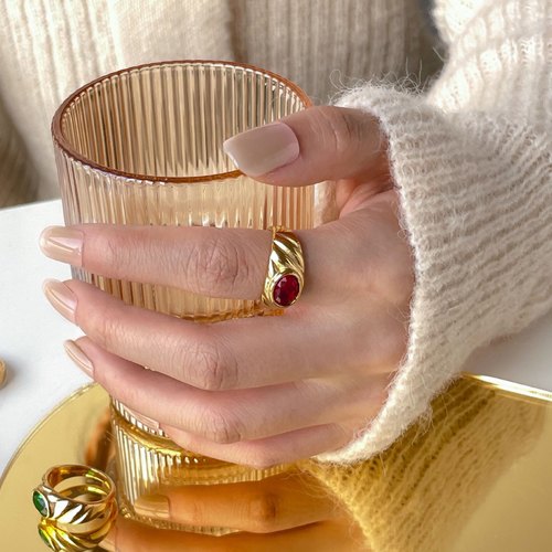 可水洗保色款小品味款古董指环