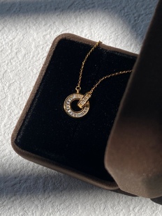 超有感觉～自制设计师款经典超闪亮百搭时髦项链毛衣链耐看时髦