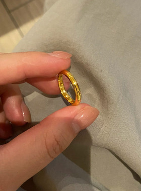 纯手工自制钛钢不掉色精致泥鳅背重工戒指可洗澡食指戒男女情侣款