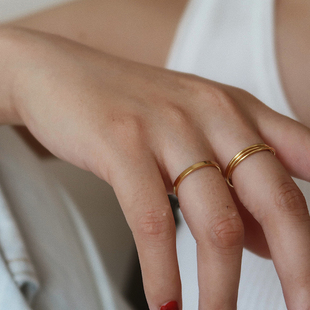 搭配我所有衣服的戒指！温柔又有设计感叠戴简约大方经典大气通勤