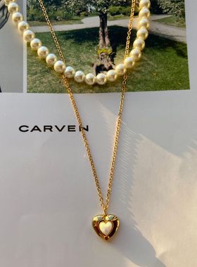 复古法式优雅组合珍珠项链