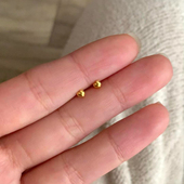 自制款 925爱心小巧睡觉不用摘纯银耳环2025耳钉女耳饰韩网红气质