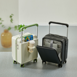 小行李箱2025新款登机20寸拉杆箱女小型轻便18寸短途旅行箱前开口