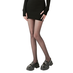 小个子黑丝袜女春夏秋季薄款0d防勾丝高透黑色光腿神器超薄连裤袜