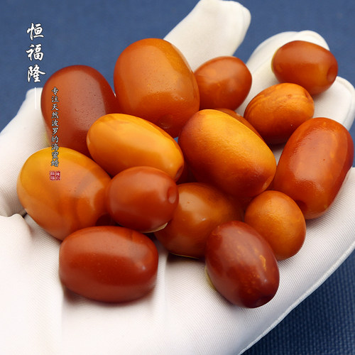 恒福隆老蜜蜡鸡油红老蜡