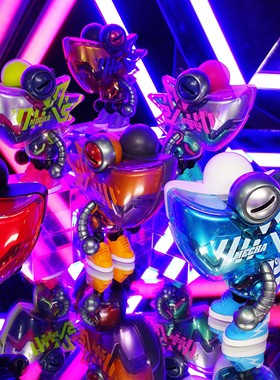 包邮lamtoys WAZZUPbaby变色龙四代盲盒半剖机械元祖龙男生礼物