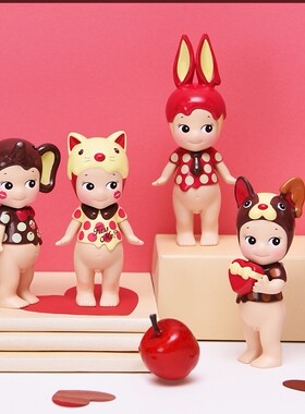 正版Sonny Angel 2020情人节系列盲盒兔子斗牛犬猫咪可爱女生礼物