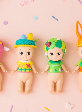 正版sonny angel 2017 复活节 萝卜兔 粉羊 三叶草 蛋隐藏robby