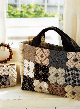 只卖图纸 手工布艺DIY 实物1:1图纸t515  两个包图纸 不是成品