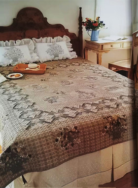 只卖图纸 手工布艺DIY 实物1:1图纸t519  枕头床盖图纸 不是成品