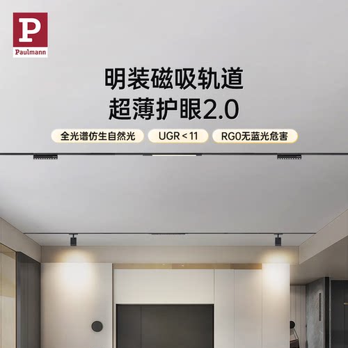 德国柏曼全光谱护眼磁吸轨道灯