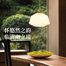 德国柏曼单头餐厅护眼吊灯新中式禅意茶室卧室床头轻奢吧台客灯具