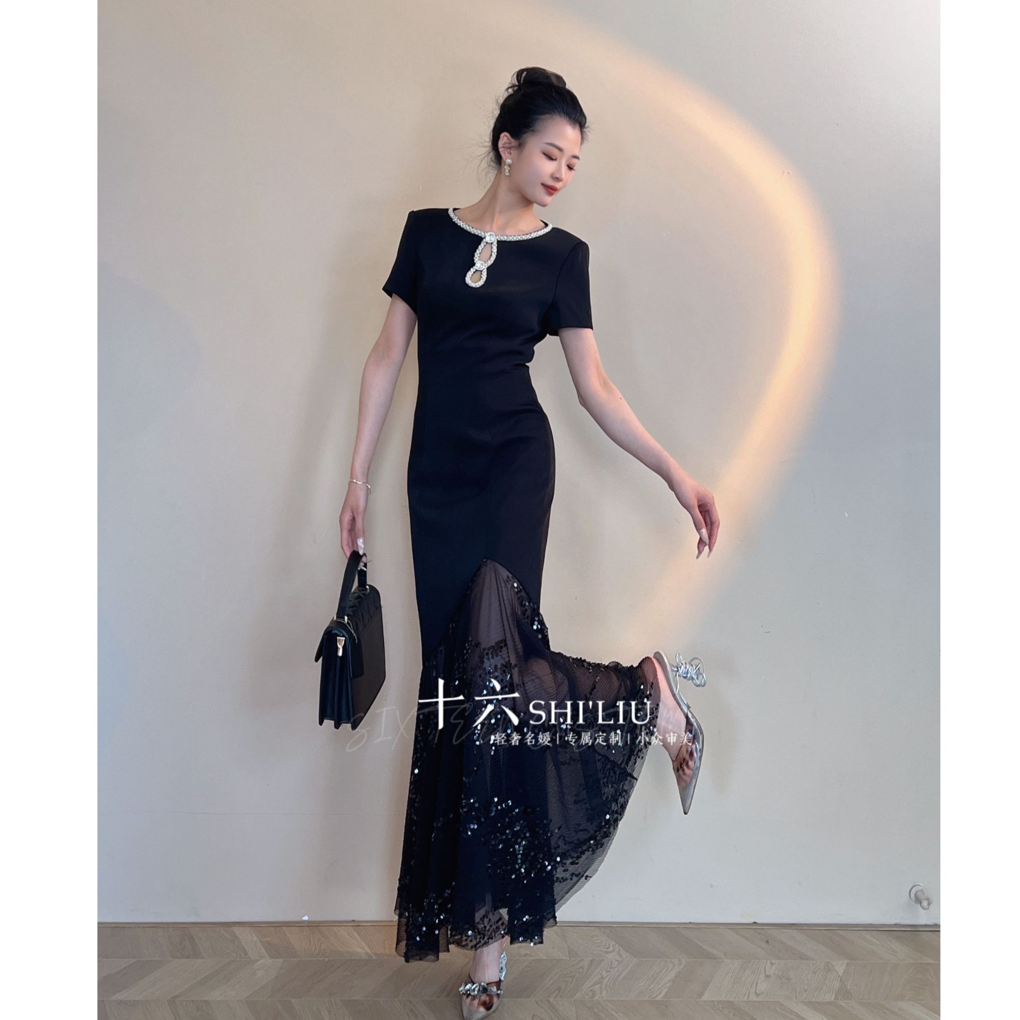 【十六原创】高级气质轻奢女装连衣裙百搭显瘦时尚51251