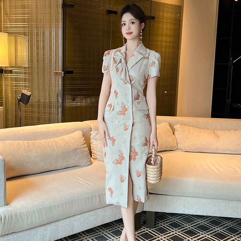 小众西装连衣裙女夏季2024新款ol通勤正装职业气质高级感御姐穿搭