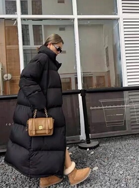 羽绒棉服男女款超长过膝2025年新款加厚情侣冬装宽松外套中戏棉衣