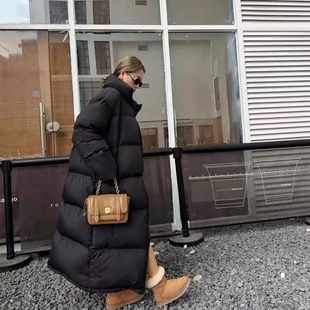 羽绒棉服男女款超长过膝2025年新款加厚情侣冬装宽松外套中戏棉衣