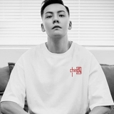 Tide, белая хлопковая трендовая футболка с коротким рукавом, китайский стиль, большой размер