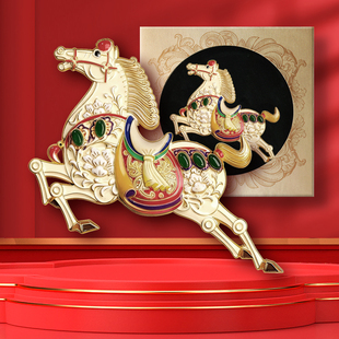 人民文创 马年创意生肖文创冰箱贴 马年得福