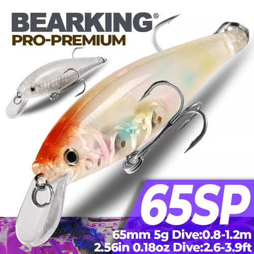 熊王BEARKING路亚跨境65mm/5g远投米诺路亚饵仿生假饵淡水海钓