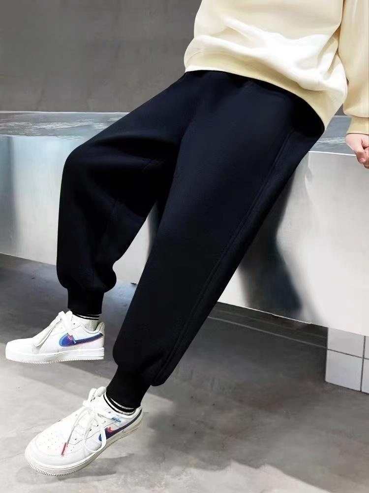 儿童裤子男女童春秋季儿童帅气卫衣裤子小孩束脚运动裤时髦长裤,童装/婴儿装/亲子装,裤子,淘宝优惠券,粉丝福利购,淘宝优惠卷