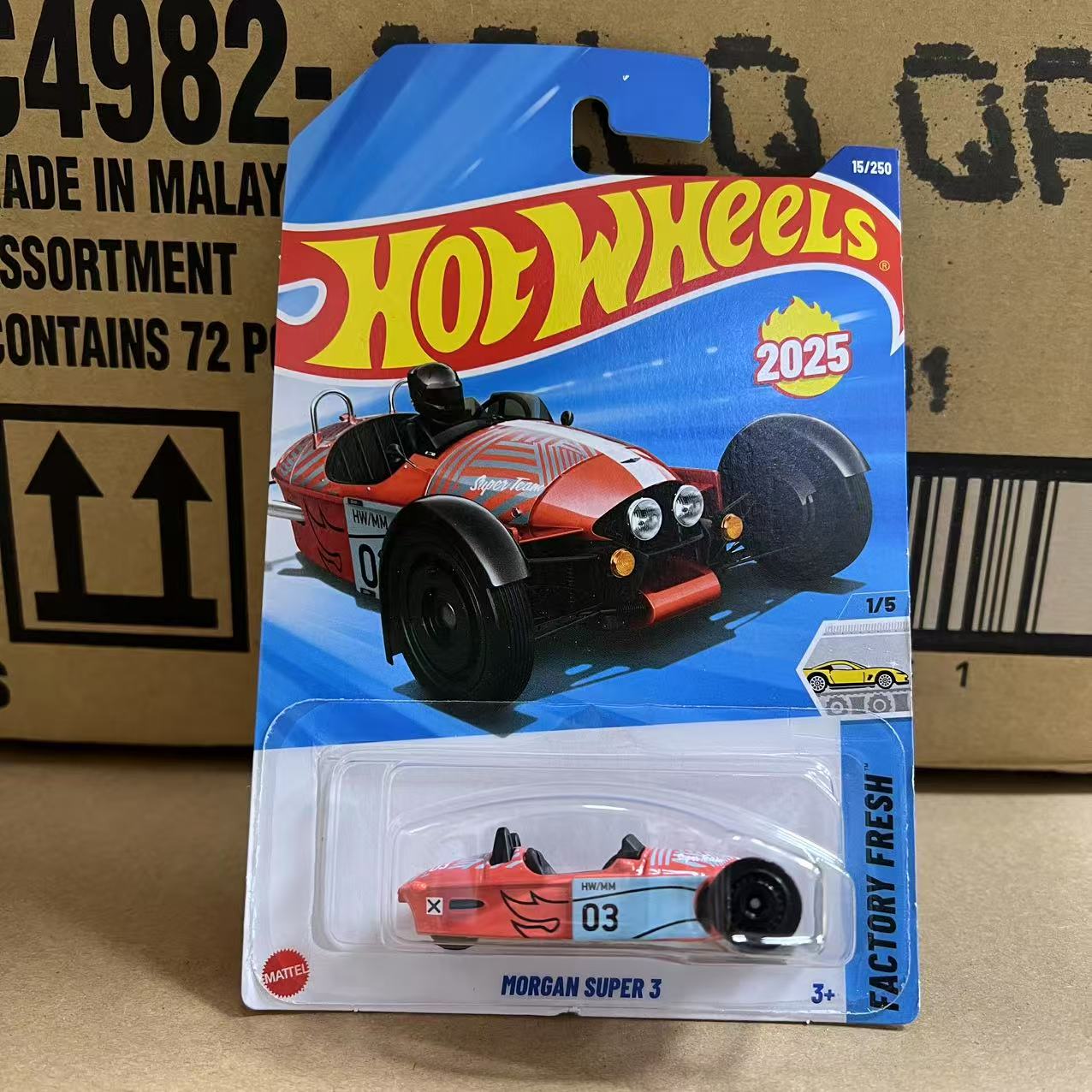 25F风火轮C4982合金小汽车模型摩根三轮MORGAN SUPER 3