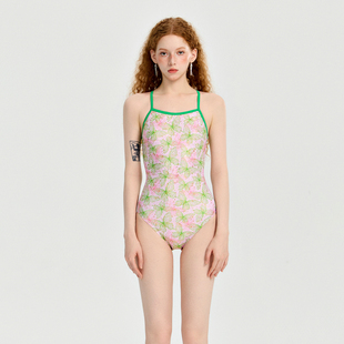 2026年新款高级感竞速泳衣女游泳馆专用单层速干游泳衣专用训练