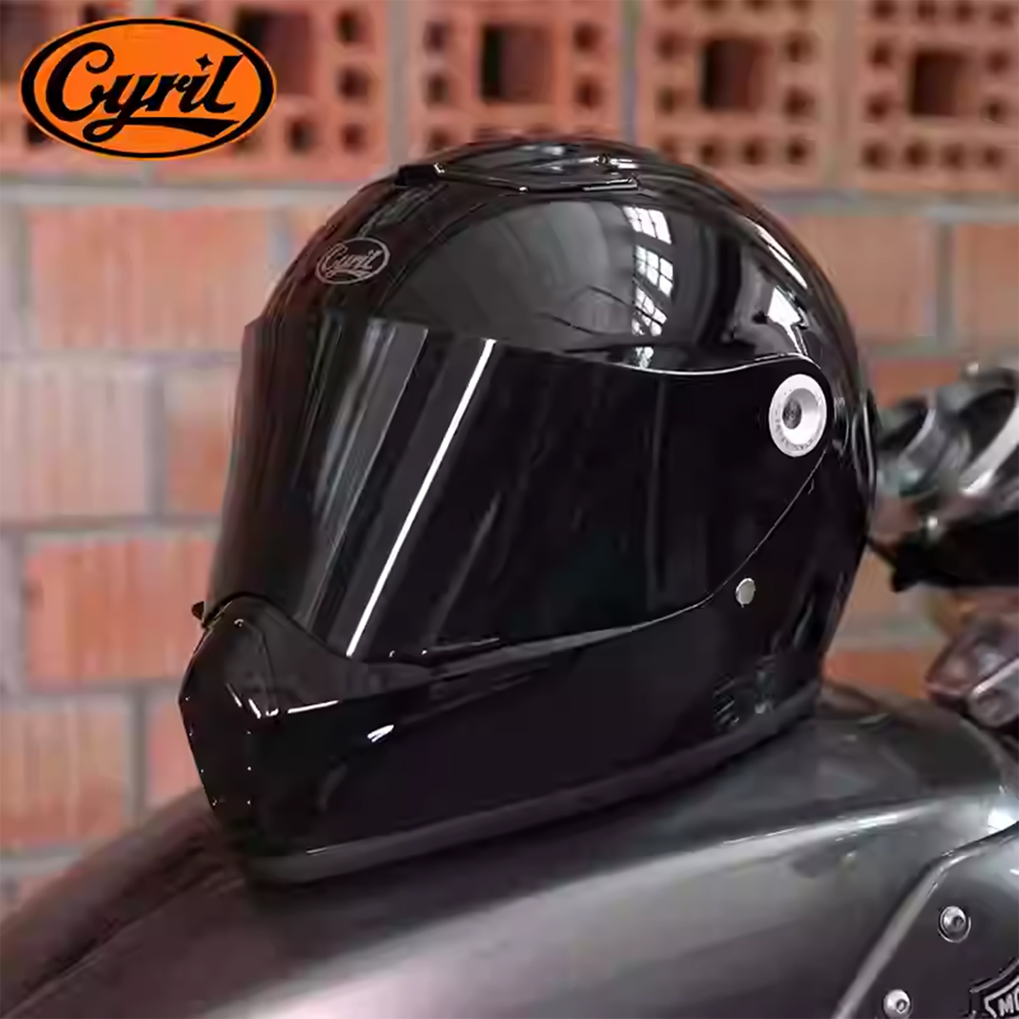 CYRIL赛罗复古全盔摩托车头盔男女四季骑行巡航机车3C认证