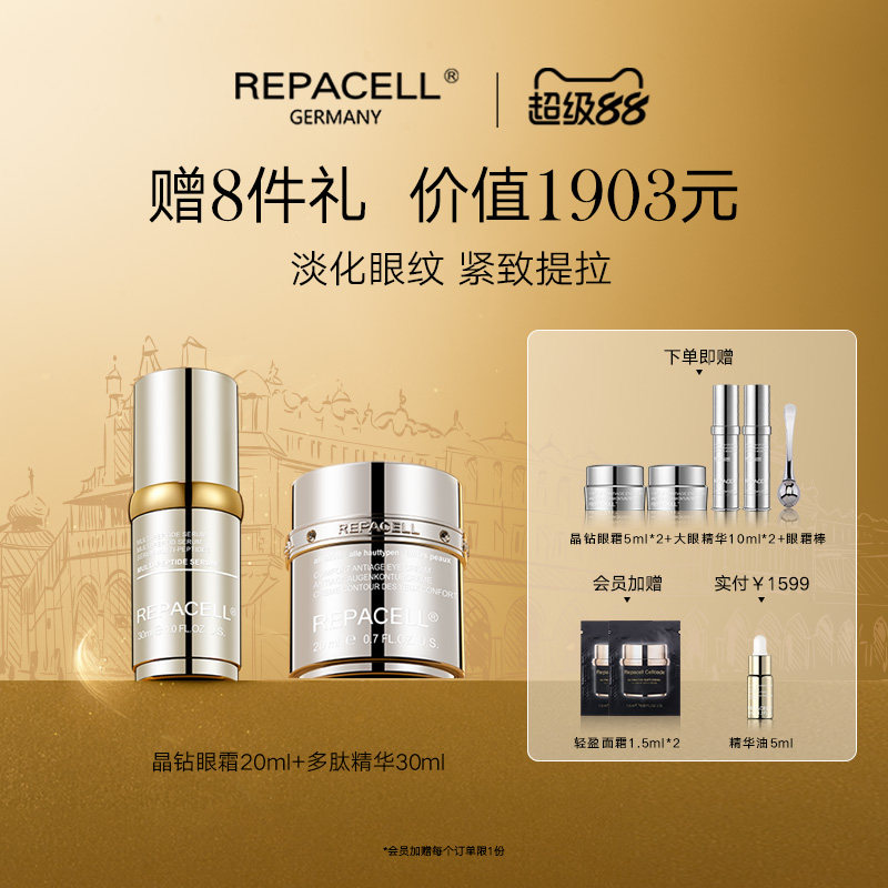 REPACELL瑞铂希眼霜多肽精华淡化细纹焕亮眼周图片