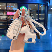 适用奥迪Q3钥匙套A3车Q2L扣A4壳A3L包A4L女士A1老款 A6L折叠A7高档