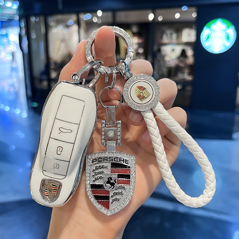 保时捷帕拉梅拉钥匙套卡宴macan玛卡911车718男壳panamera帕美扣