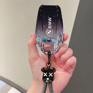 适用宝马液晶钥匙套7系740车730男x3外壳x7触屏5系530le8系x5扣x6