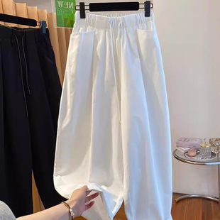 300斤气球裤 百搭长裤 女春装 宽松休闲灯笼裤 子2 2026新款 胖mm加大码