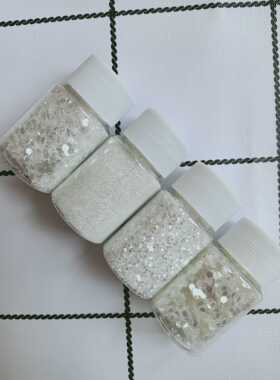 七月手作DIY滴胶填充物材料钻石高闪银混合闪粉亮片闪片