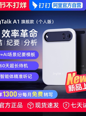 阿里 钉钉 DingTalk A1 智能录音笔会议纪要AI分析总结转写翻译卡