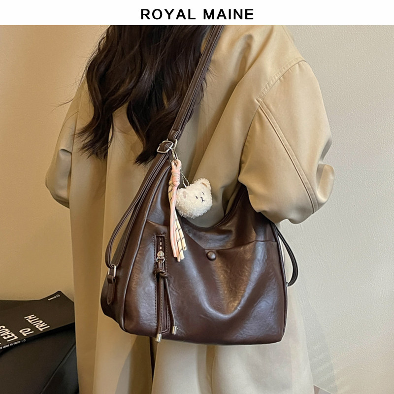royalmaine新款复古百搭休闲女包多用双肩包单肩斜挎包