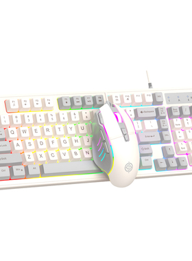 蝰蛇KM800 机械手感键盘鼠标套装有线笔记本电脑游戏办公键鼠电竞