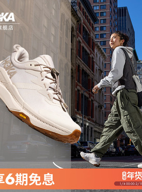 HOKA女款冬季户外畅行徒步鞋TRANSPORT轻盈舒适缓震耐磨登山