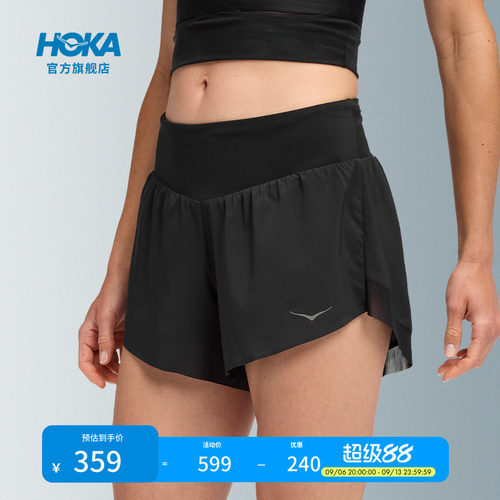 HOKA跑步超轻4英寸短裤