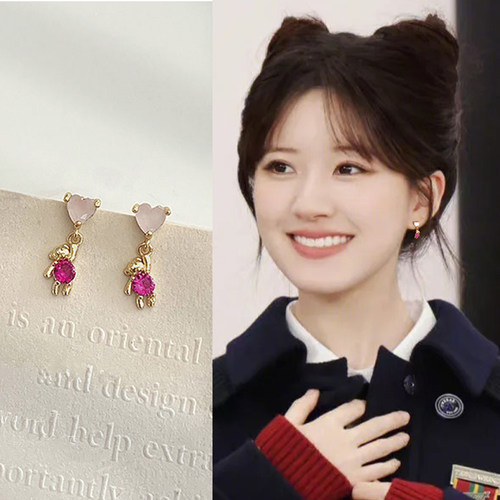 爱心小熊耳夹可爱小巧