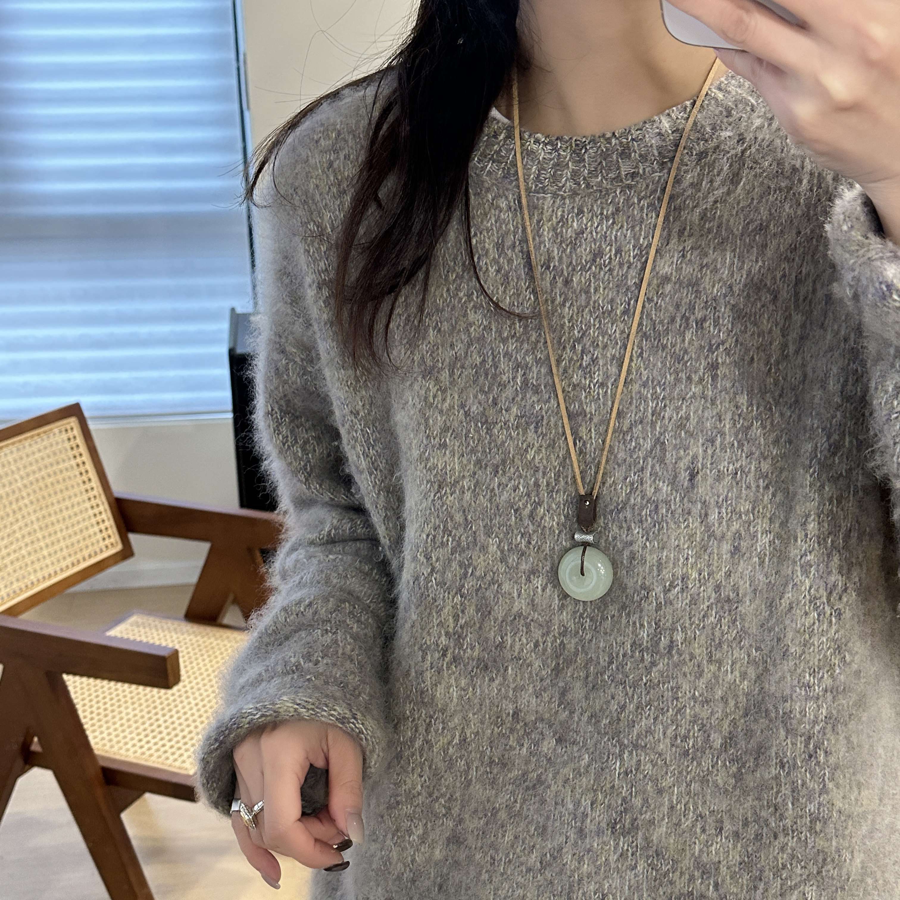 MISS JOJO原创设计时尚简约气质女平安扣编绳银项链 3992,饰品/流行首饰/时尚饰品新,银饰项链,淘宝优惠券,粉丝福利购,淘宝优惠卷