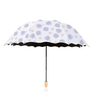 黑胶防晒防紫外线晴雨两用伞