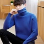 Áo khoác nam mùa thu đông mới phiên bản Hàn Quốc của áo len cổ cao xu hướng áo len màu trơn áo len nam mùa đông - Kéo qua phong cách thời trang nam
