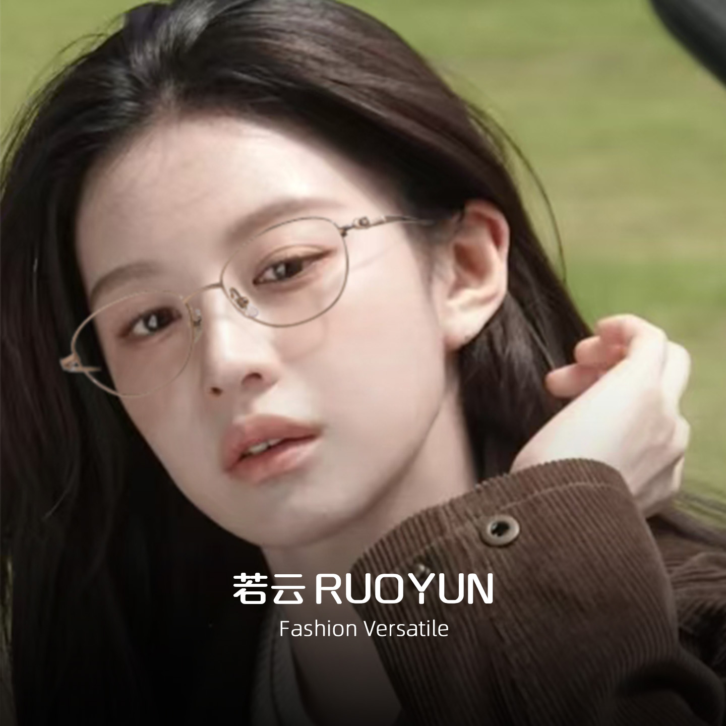 韩女金丝细框眼镜女超轻猫眼钛架防蓝光近视可配有度数素颜眼镜架