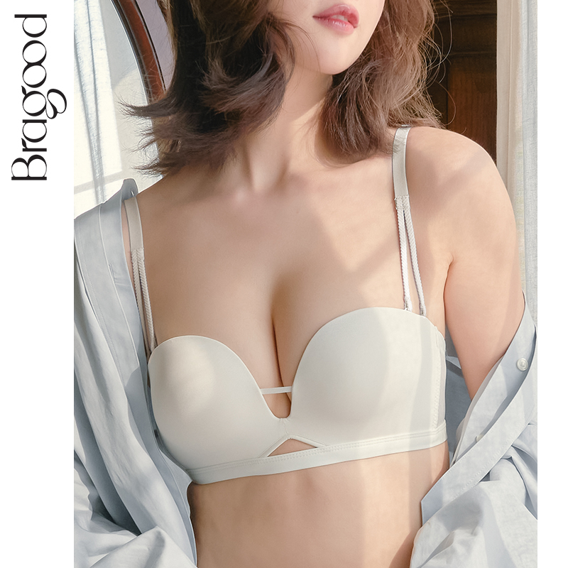 简约无痕无钢圈聚拢抹胸