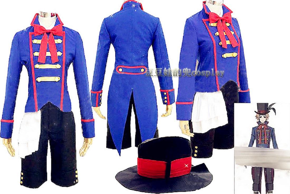 cosplay动漫游戏黑执事 木偶师 多罗塞尔·凯因斯cos服免邮定制图片