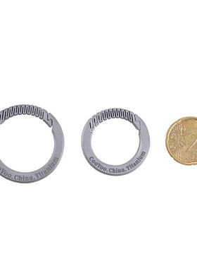 酷友CooYoo KC9/KC10钛合金EDC钥匙圈随身可挂载钥匙环钥匙扣配件