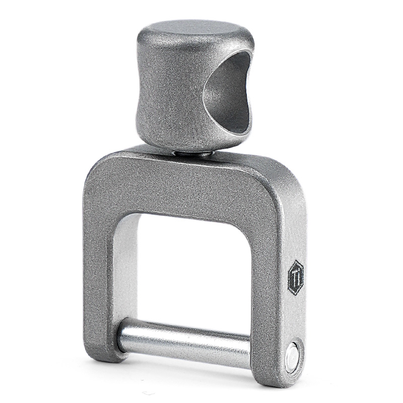 酷友钛合金马蹄扣钥匙扣挂件