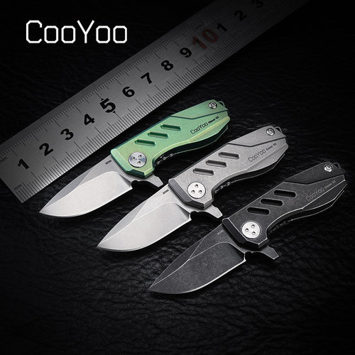 M390粉末钢刃材 钛合金手柄 迷你便携